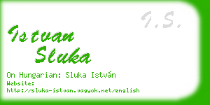 istvan sluka business card